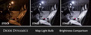 Subaru BRZ LED Interior Kit - Diode Dynamics - Stage 1 - Cool White - `22-`27